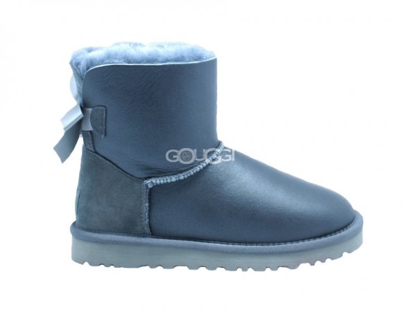 Mini Bailey Bow Metallic Grey - 37
