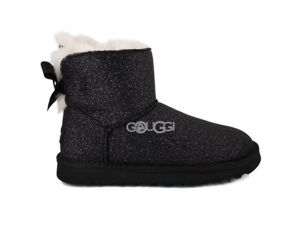 Mini Bailey Bow Sparkle Boot Black