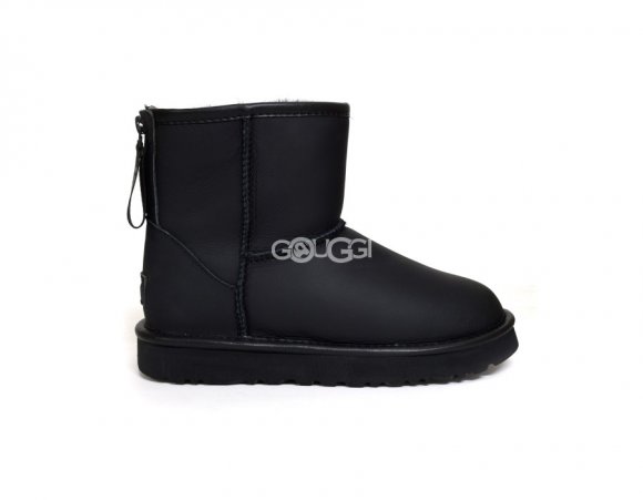 Classic Mini Metallic LOGO ZIP SHINE Black