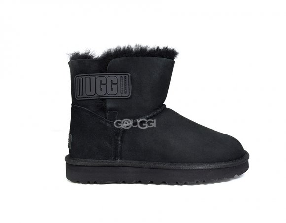 Mini Bailey Logo Strap Suede Black - 38