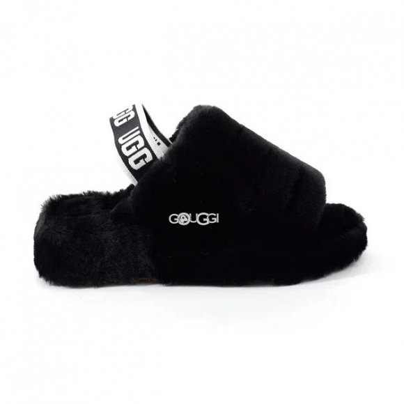 Ugg Fluff Yeah Slide Black