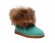 Mini Fox Fur Aqua