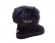 Mini Fox Fur Black