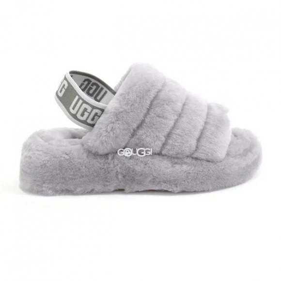 Ugg Fluff Yeah Slide Light Grey - 41
