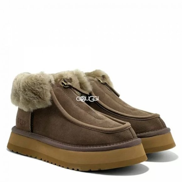 Ugg Funkette Platform Boots Cappuccino - 40