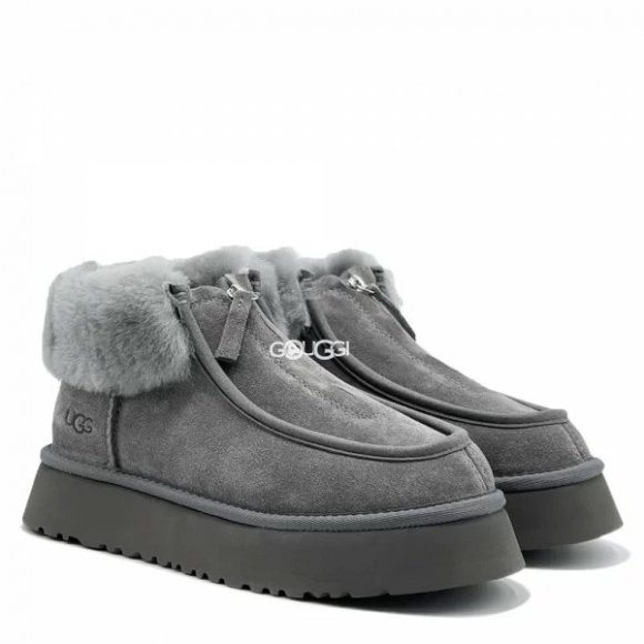 Ugg Funkette Platform Boots Grey - 41