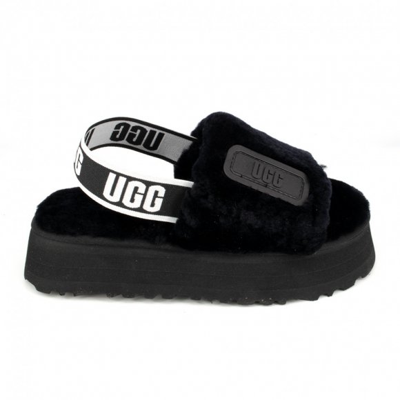 Disco Slide Seashell Dark Black - 38