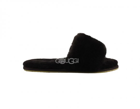 Fluff Slide Slippers Chocolate - 39