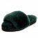 Fluff Slide Slippers Dark Green - 37
