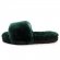 Fluff Slide Slippers Dark Green - 37
