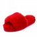 Fluff Slide Slippers Dark Red - 39