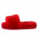 Fluff Slide Slippers Dark Red - 39