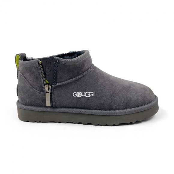 Ugg Women's Ultra Mini Grey Zip - 38