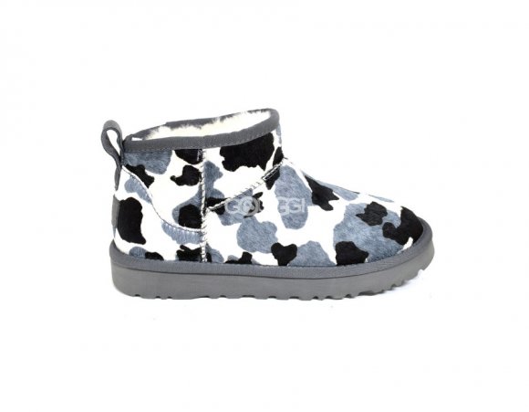 Ultra Mini Cow Print Grey - 38
